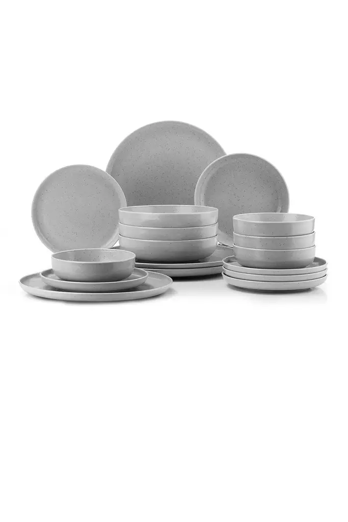 Middagservis (16 delar), flerfärgad, 27 x 27 x 2,5 cm, stilren, hållbar - Tallrikar - 8683742451853 - 1