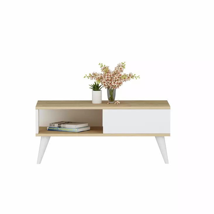 Soffbord Hanah Home Seul Safir Vit Spånskiva 90x40x45 cm - Soffbord - 8683342946223 - 1