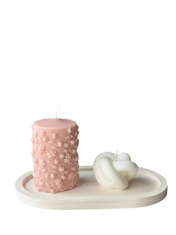 Doftljus Set Aberto Design Glamour Pink Vit Soya 6x5x6 cm - Ljus och lyktor - 8684283555543 - 1