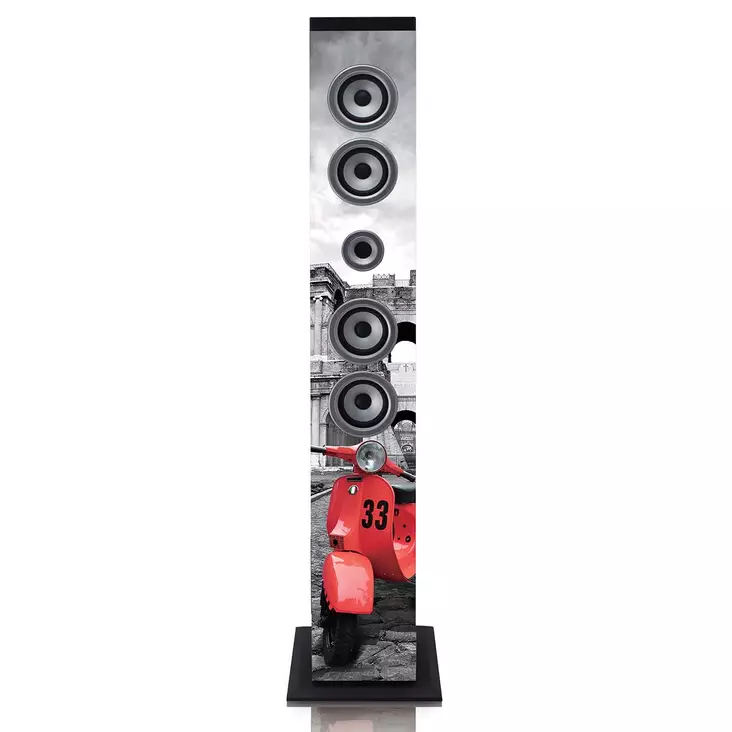 Speakertower med Bluetooth®, PLL FM-radio, USB- och SD-spelare - Bluetooth-högtalare - 8711902037613 - 10