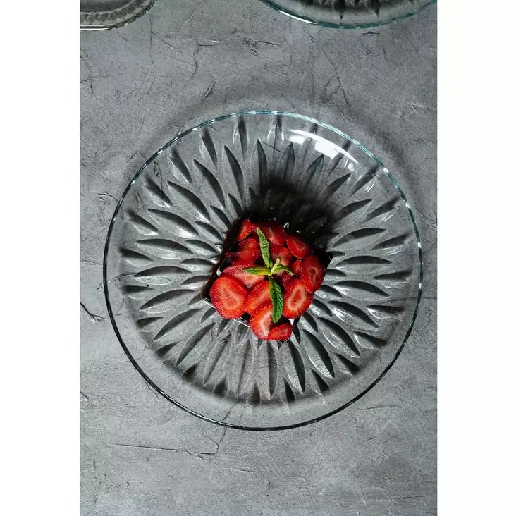 Serveringsfat Hermia Transparent Glas 30 cm - Serveringsfat - 8684282975793 - 1