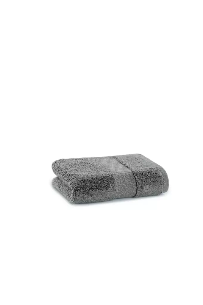 Mörkgrå badhandduk 70 x 140 cm, 80 % bomull / 20 % bambu, mörkgrå, 70 x 140 cm, mjuk, absorberande - Handdukar - 8681875946123 - 1