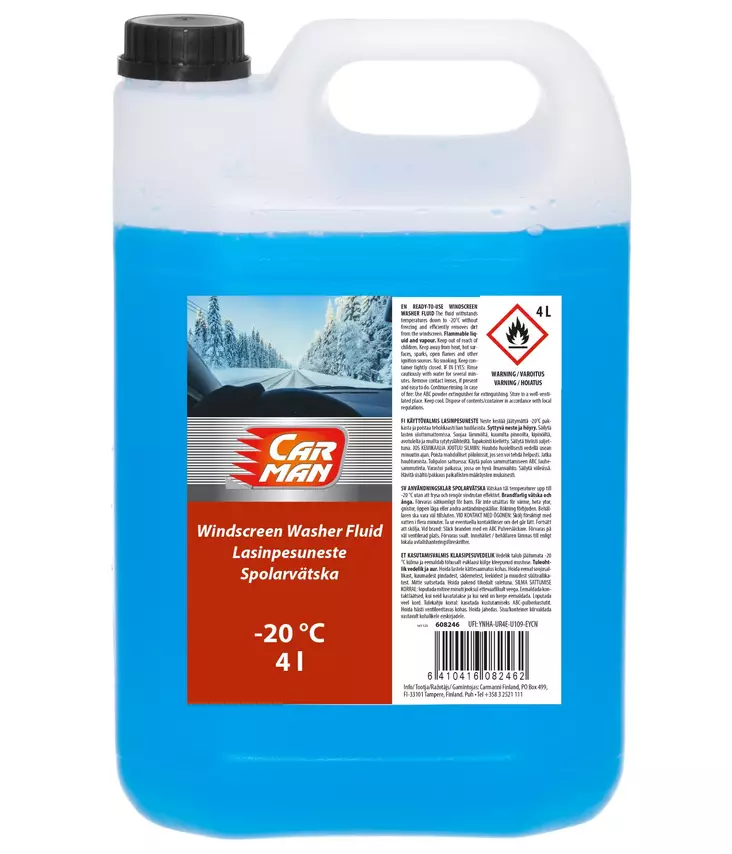 Tuulilasinpesuneste -20°C 4L - Spolarvätskor - 6410416155173 - 1