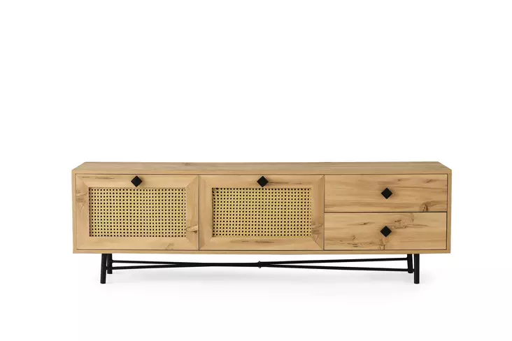 TV-bänk Hanah Home Hapsiyas 180 Ek Spånskiva 180x60x40 cm - TV-bänkar - 8682870168633 - 1