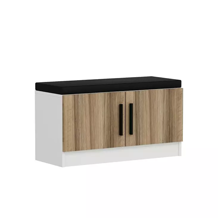 Hallmöbel Hanah Home Noah Valnöt Spånskiva 90x50x35 cm - Hallskåp - 8683742757573 - 1