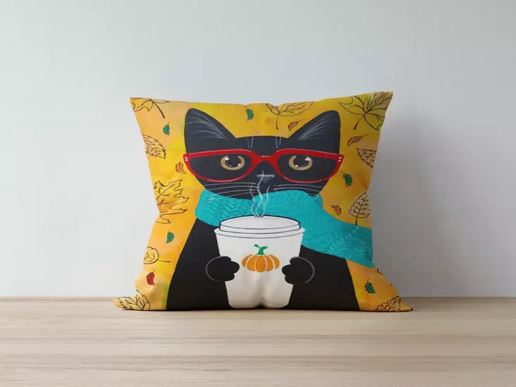 Kuddfodral, flerfärgat, 43 x 43 cm, slitstarkt, lättskött - Kuddar och täcken - 8682870194083 - 1