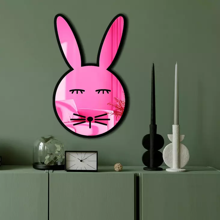 Dekorativ Spegel Wallity Rosa Plexiglas EVA 30x49 cm - Speglar - 8684283981793 - 1