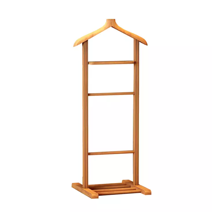 Klädhängare Hanah Home Beta Single Natur Massivt Trä 33,5x120x46 cm - Möbler - 8682870972933 - 1