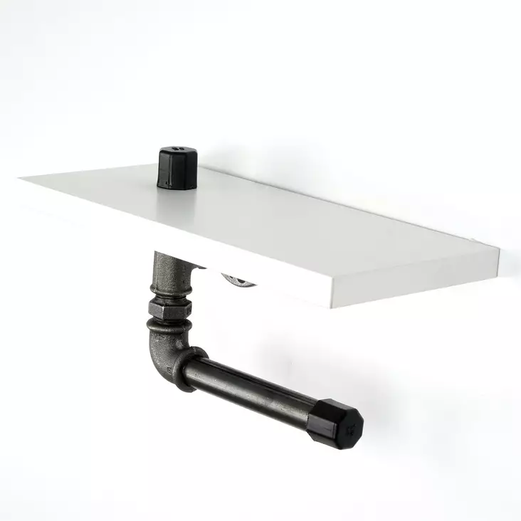 Toalettpappershållare Hanah Home Boruraf235 Vit Mdf 30x12x23 cm - Badrumstillbehör - 8682870776883 - 1