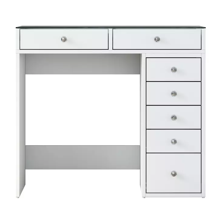 Sminkbord Hanah Home BJ107 Vit Spånskiva 90x79,8x44,5 cm - Toalettbord - 8683742031673 - 1
