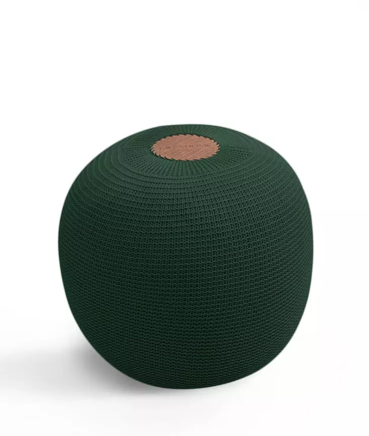 Pouf Aberto Design Fluffy Grön Akryl 40x40x45 cm - Möbler - 8683342532723 - 1