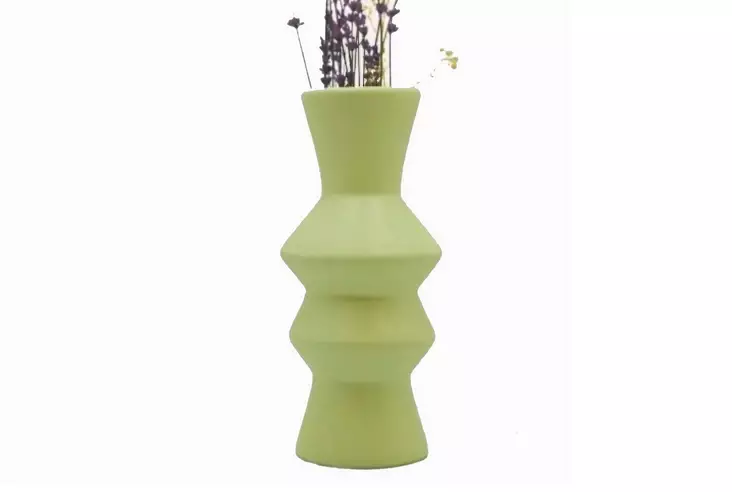 Vas Aberto Design CY0202 Grön Keramik 11x29x11 cm - Hängande blomkrukor och vaser - 8684282979913 - 1