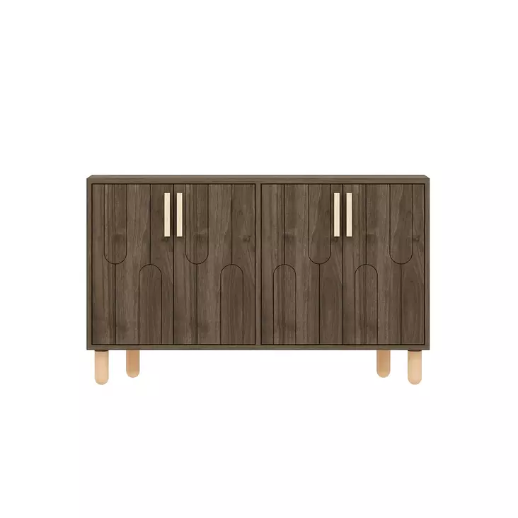 Konsolbord Hanah Home Vincent Valnöt Spånskiva 120x73,6x29,6 cm - Byråer och skåp - 8684283501793 - 1