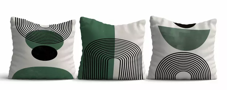 Kuddfodral Set Aberto Design Asr_plw25 Flerfärgad Bomull Polyestermix 43x43 cm - Prydnadskuddar - 8684283661473 - 1