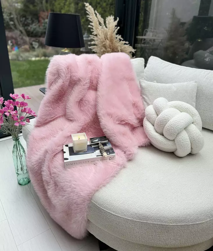 Sofföverdrag Aberto Design Lolita Rosa Polyester 200x75 cm - Överkast och plädar - 8684283712793 - 1