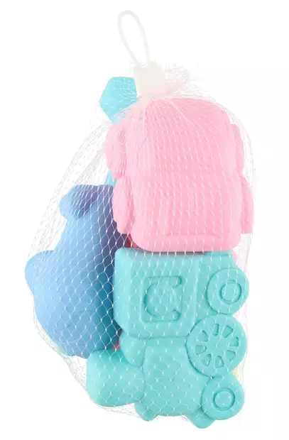 Hiekkamuotit 6 kpl pastelli - Andra utomhusleksaker - 6410413296824 - 2