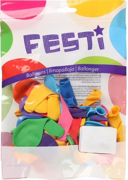 Ilmapallo 22 cm 50 kpl Festi - Ballonger och tillbehör - 6410416344034 - 1