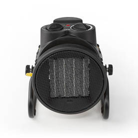 Industriell design värmefläkt | 1000 / 2000 W | Justerbar termostat | 2 Värmeinställningar | Integrerade handdtag | Gul - Uppvärmning - 5412810317004 - 2