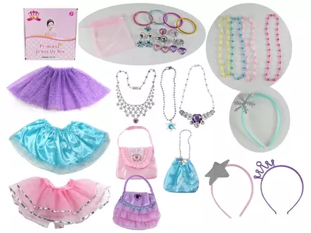 Prinsessan all in one pakkaus - Kostymtillbehör - 6438484010484 - 1