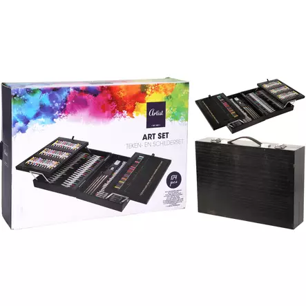 Konstnärsset i trälåda 174-delar - Konstnärsportföljer - 8720573021944 - 2