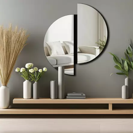 Dekorativ Spegel Wallity Silver Plexiglas EVA 44x50 cm - Speglar - 8684283980994 - 2