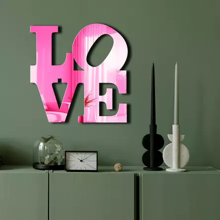 Dekorativ Spegel Wallity Rosa Plexiglas/EVA 47x48 cm - Speglar - 8684283981694 - 1