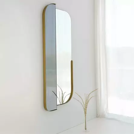 Spegel Hanah Home Day & Night Guld Mdf Metall 60x130 cm - Speglar - 8684282402404 - 2