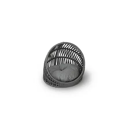 Husdjurssäng Hanah Home Bonno Grå Metall 44x48x41 cm - Kattbäddar - 8684282970194 - 1