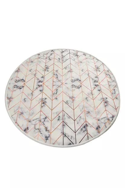 Badrumsmatta Mijölnir Flerfärgad 100% Polyester Antiallergisk Halkfri Maskintvättbar 100 cm - Badrumsmattor och våtrumsmattor - 8681875363654 - 1