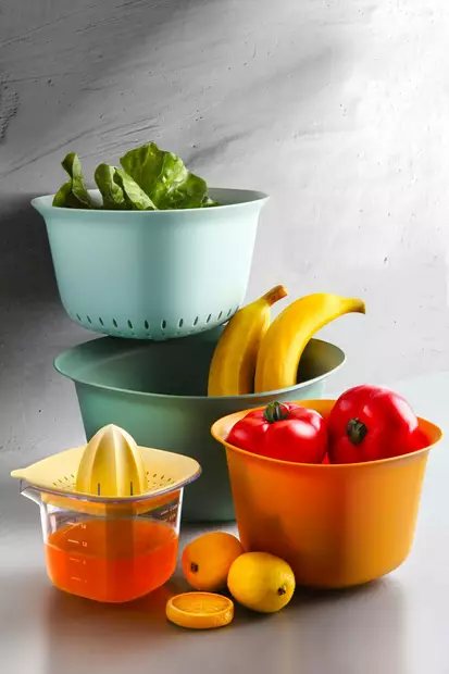 Skål Set Hermia Flerfärgad Plast 5 Delar - Serveringsfat - 8683742510734 - 2