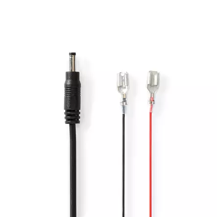 Strömkabel | DC Hona | F1 | Rak | Rak | Koppar | 2.00 m | Rund | PVC | Svart | Presentbox - Åtelkameror - 5412810442294 - 1