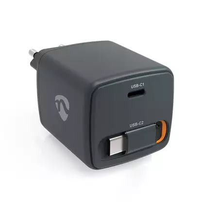 Väggladdare | Med indragbar kabel | 30 W | GaN | PD3.0 30W | Snabbladdnings funktion | 1.5 / 2.0 / 2.5 / 3.0 A | Antal utgångar: 1 | USB-C | USB-C utdragbar kabel | 0.75 m | Automatiskt val av Spänning | Svart - Nätladdare - 5412810475544 - 41