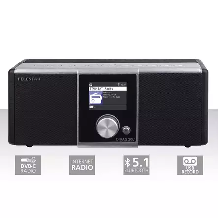 Telestar DIRA S 20 C Kabel (DVB-C) och Internet Stereo Radio - Radioapparater - 4024035220024 - 11