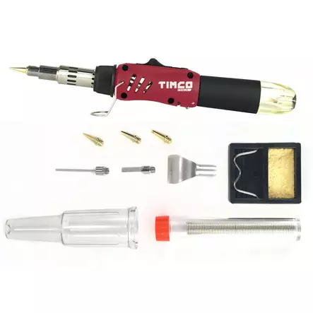 Timco gasdriven lödkolvsats - Lödstationer och brännare - 6438014340524 - 2