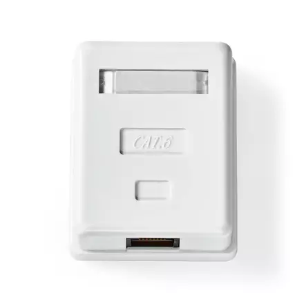 Nätverksvägglåda | Ytmontering | 1-Port port(s) | UTP CAT6 | Rak | Hona | Guldplaterad | ABS | Vit | Låda - Dator och nätverk - 5412810424634 - 10
