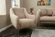 Fåtölj Atelier del Sofa Simena Beige Polyester 77x70x77 cm - Soffor - 8683743317554 - 2