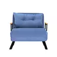 Bäddfåtölj Atelier del Sofa Sando Blå Polyester 67x85x81 cm - Bäddsoffor - 8683342998734 - 1