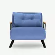 Bäddfåtölj Atelier del Sofa Sando Blå Polyester 67x85x81 cm - Bäddsoffor - 8683342998734 - 3