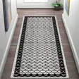 Matta Conceptum Wooylk0010 Vit Grå Svart Polyester 100x150 cm - Stora och medelstora mattor - 8683742578154 - 2