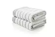 Handduk Set Mijölnir Ecru Grå 100% Bomull 50x90 cm - Handdukar - 8681181304334 - 1