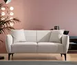 2-sits soffa Atelier del Sofa Belissimo Off-white Polyester 160x95x67 cm - Soffor - 8683342950534 - 2