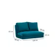 2-sits bäddsoffa Atelier del Sofa Taida Petrolgrön Polyester 185x120x36 cm - Bäddsoffor - 8683342263344 - 11