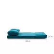 2-sits bäddsoffa Atelier del Sofa Taida Petrolgrön Polyester 185x120x36 cm - Bäddsoffor - 8683342263344 - 12