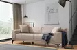 3-sits soffa Atelier del Sofa Petra Brunbeige Polyester 215x86x87 cm - Soffor - 8683342939324 - 2
