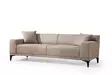 3-sits soffa Atelier del Sofa Petra Brunbeige Polyester 215x86x87 cm - Soffor - 8683342939324 - 1