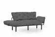 3-sits bäddsoffa Atelier del Sofa Nitta Grey Polyester 185x70x85 cm - Bäddsoffor - 8681875833584 - 7