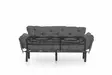 3-sits bäddsoffa Atelier del Sofa Nitta Grey Polyester 185x70x85 cm - Bäddsoffor - 8681875833584 - 12