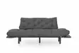 3-sits bäddsoffa Atelier del Sofa Nitta Grey Polyester 185x70x85 cm - Bäddsoffor - 8681875833584 - 10