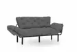 3-sits bäddsoffa Atelier del Sofa Nitta Grey Polyester 185x70x85 cm - Bäddsoffor - 8681875833584 - 5