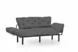 3-sits bäddsoffa Atelier del Sofa Nitta Grey Polyester 185x70x85 cm - Bäddsoffor - 8681875833584 - 6